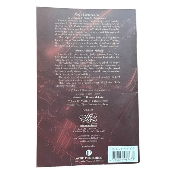 God's Masterwork: A Concerto in Sixty-Six Movements: Hosea through Malachi - Picture 2 of 2